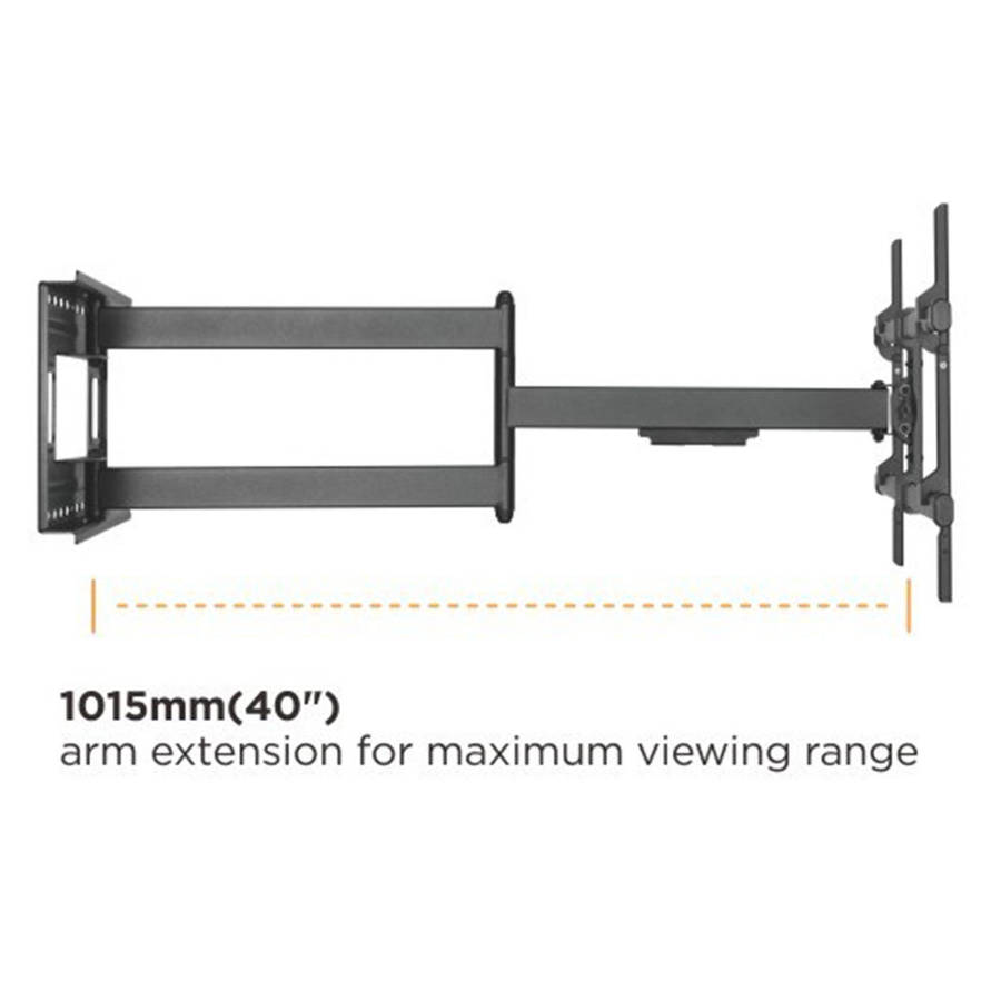 Space TV Extra Long Arm Full Motion Wall Mount TV Bracket 43" to 80" TV's