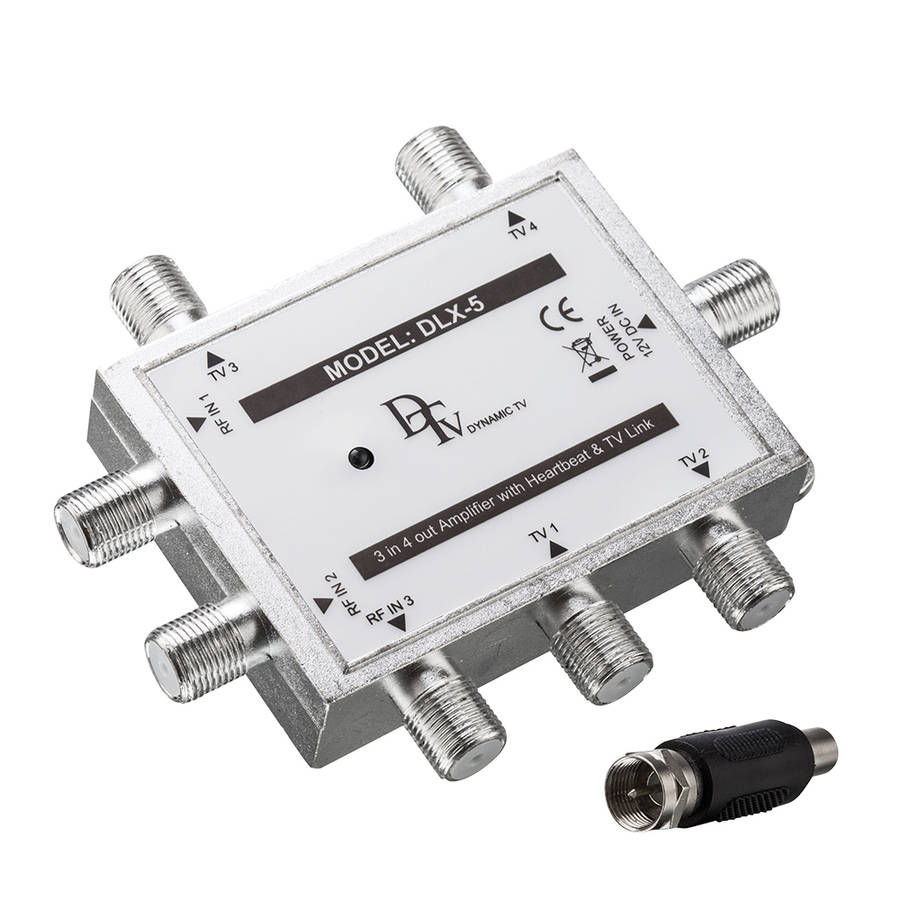 Space TV All-in-one Heartbeat and SLX Splitter / Amplifier 3in-4out