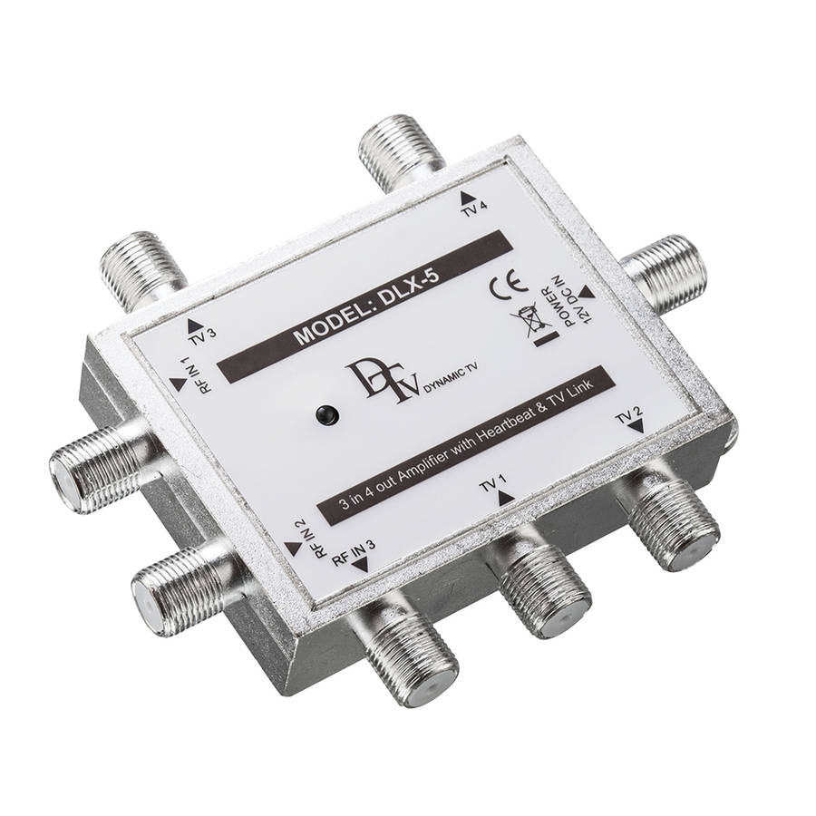 Space TV All-in-one Heartbeat and SLX Splitter / Amplifier 3in-4out