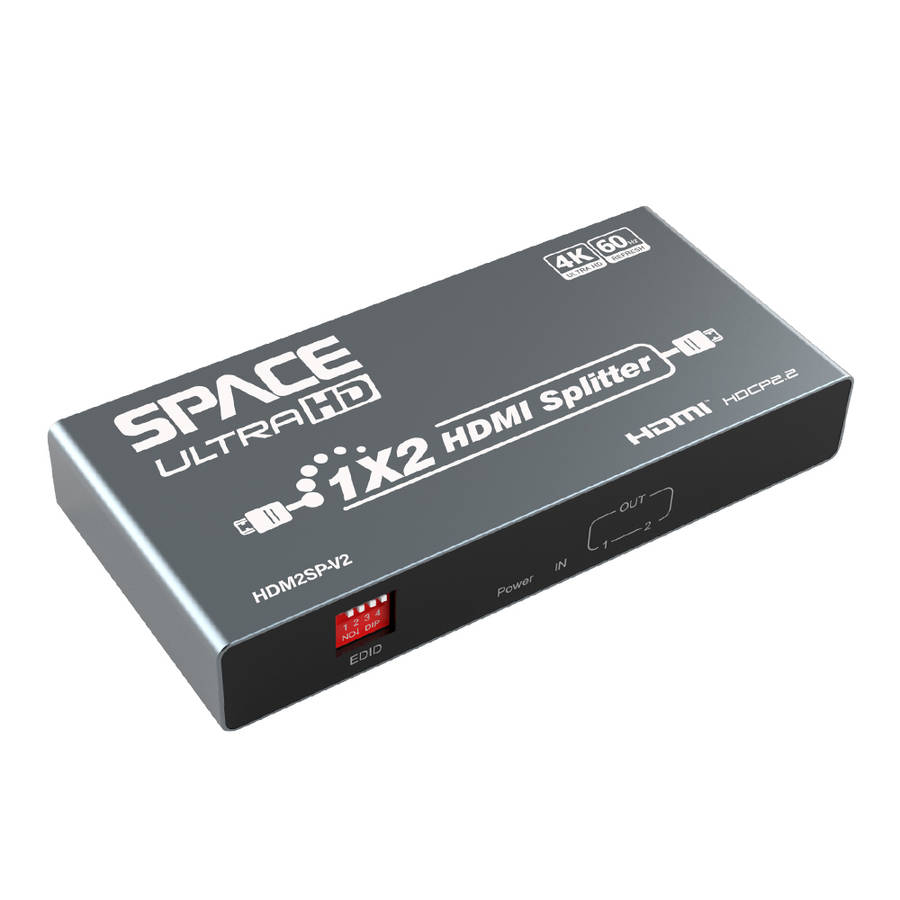 Space TV UltraHD 4K HDMI 2 Way Splitter - HDM2SP-V2
