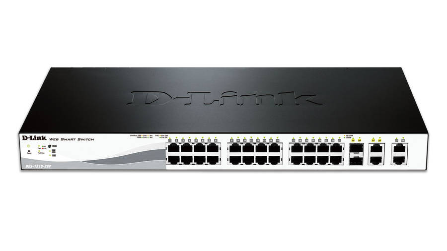 D-Link DGS-1210-28P 24 Port PoE Desktop Ethernet Switch