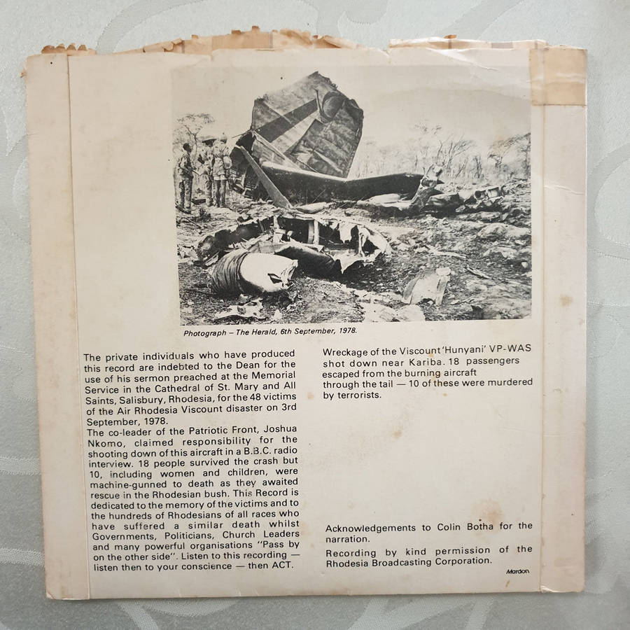 The Deafening Silence - Viscount Air Disaster - Vinyl 7" Recording