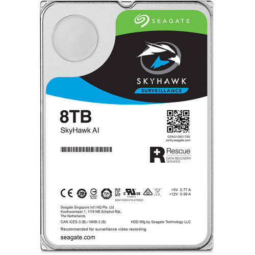 Seagate SkyHawk AI 8TB 256MB Cache surveillance