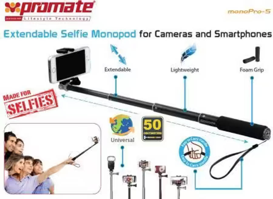 Promate Monopro-5 Extendable Selfie Monopod