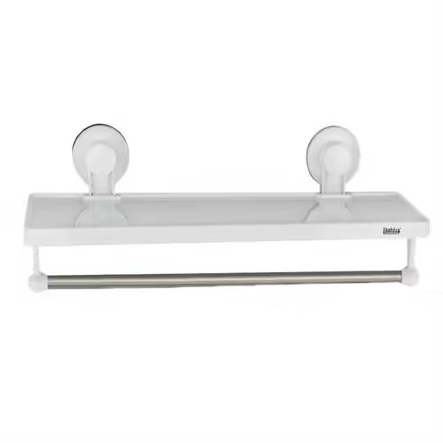 Bathlux Shelf with Handtowel Rack with Suction