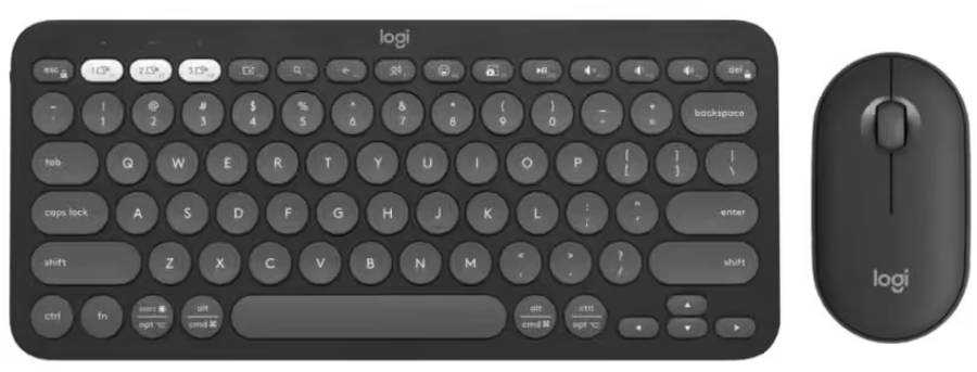 Logitech Pebble 2 Keyboard & Mouse Combo - Black