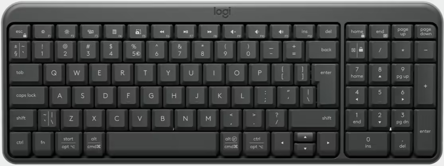 Logitech K250 Bluetooth Graphite Wireless