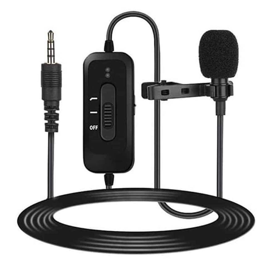 Omnidirectional Noise-Cancelling Wired Smartphone Microphone