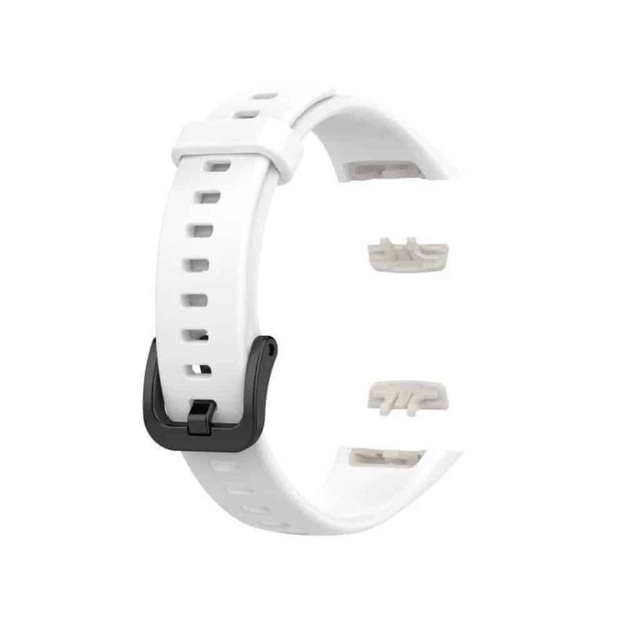 Huawei Band 6/Honor Band 6 replacement silicone strap - White (S-M)