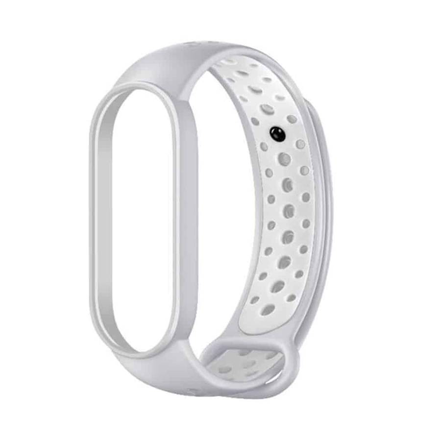 Silicone Band for xiaomi band 3/4 - Grey+White