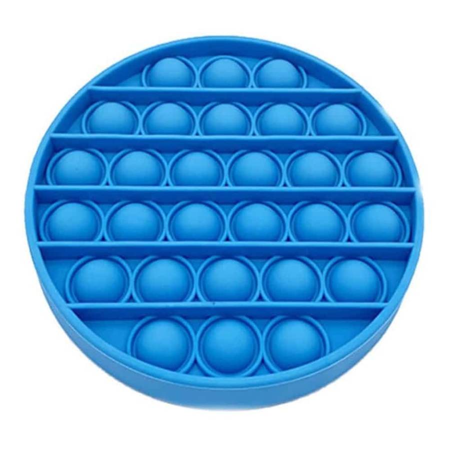 Sensory Stress-Relief Fidget Silicone Bubble Pop Toy/Game - Blue
