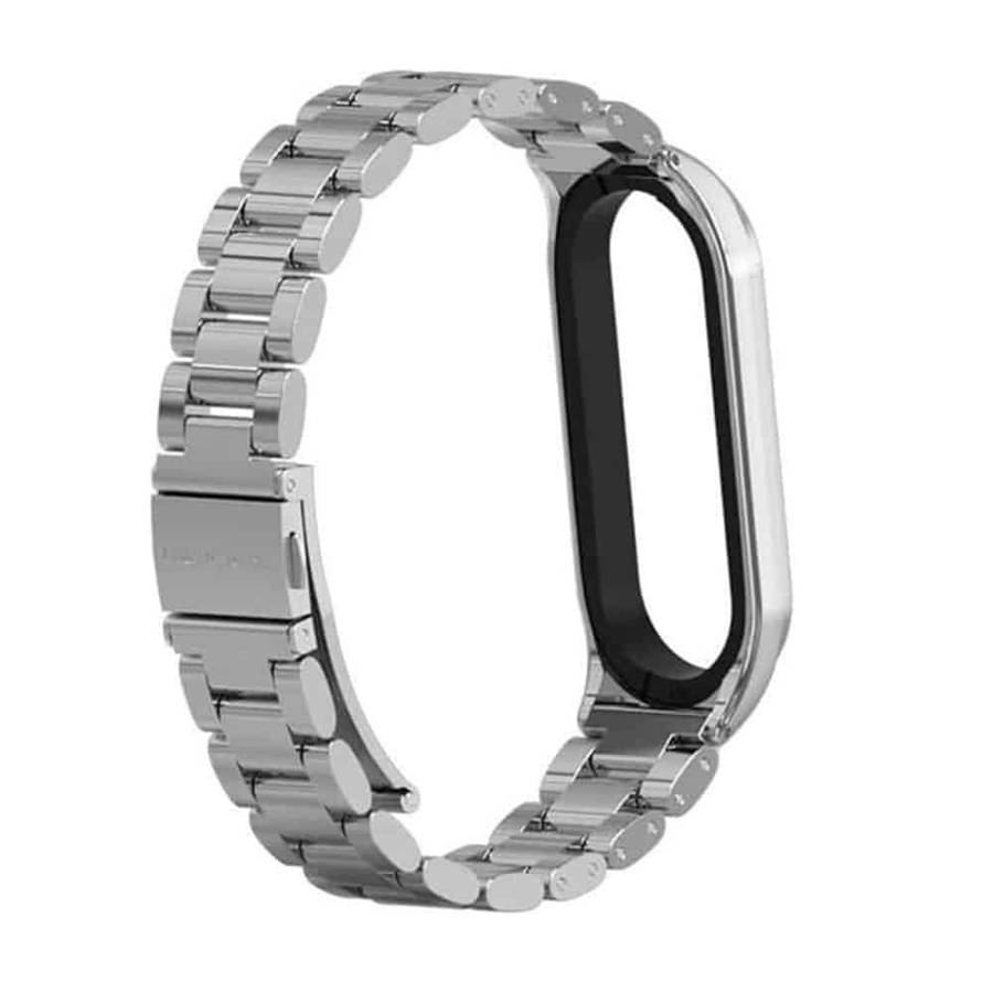 3 Links Stainless Steel Band For Xiao Band 5/6 - Silver