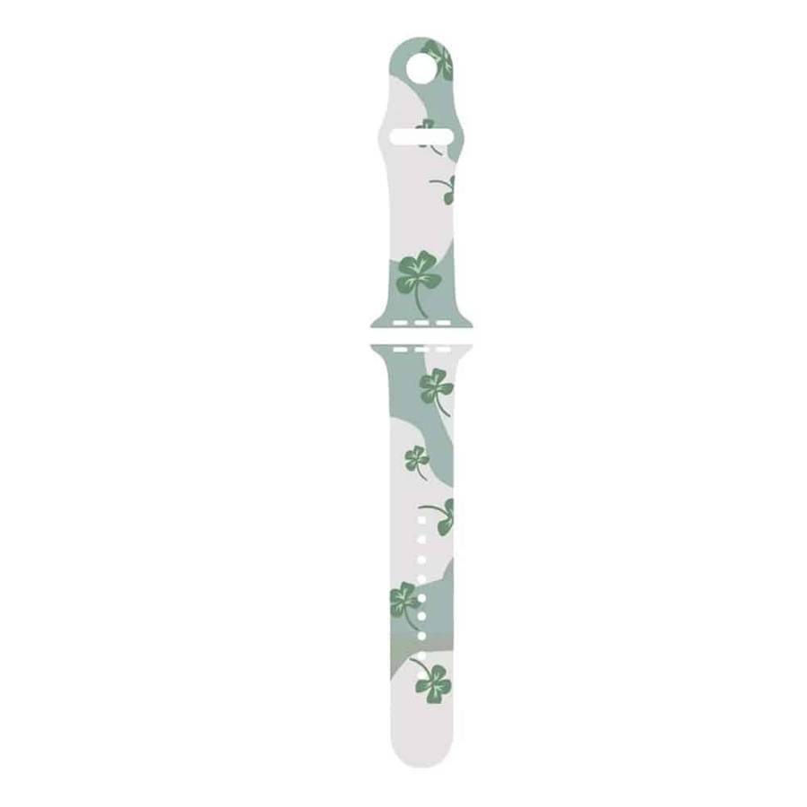 Silicone Strap for Apple Watch 38/40/41mm - Four Leaf Clover