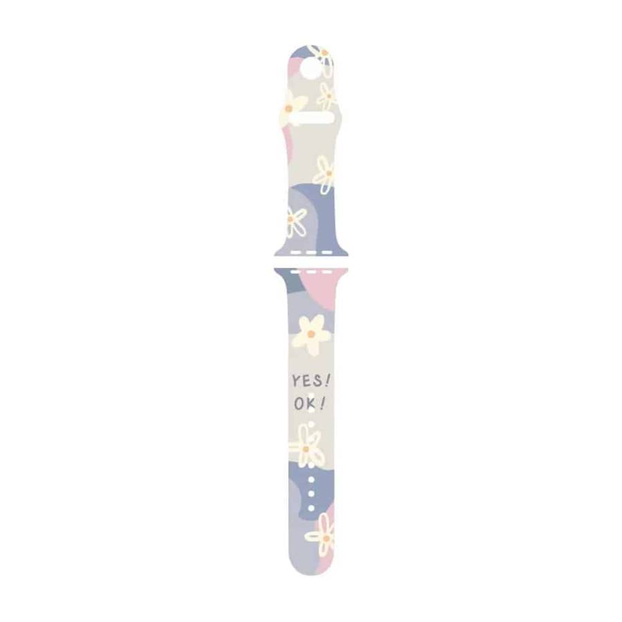 Silicone Strap for Apple Watch 38/40/41mm - Daisy