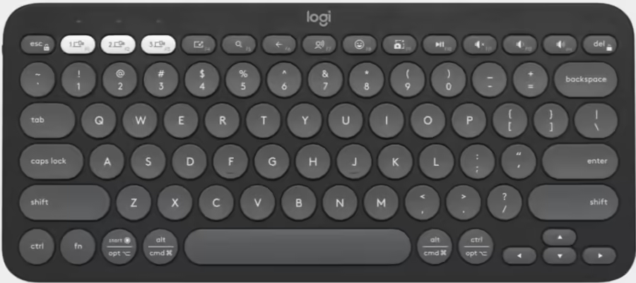 Logitech Pebble Keys 2 K380s Graphite Bluetooth