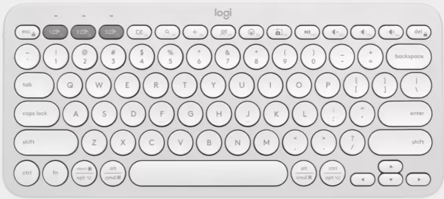 Logitech Pebble Keys 2 K380s White Bluetooth