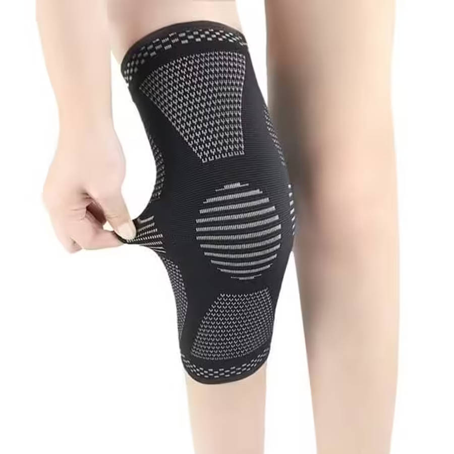 Elastic Sports Running Gym Knee Compression Support Sleeve - XL