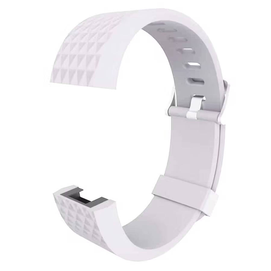 Silicone Strap for Fitbit Charge 2 M/L -White