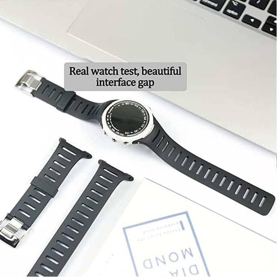 34mm Silicone Strap for Suunto T1/T1C/T3/T3C/T3D/T4C - Black