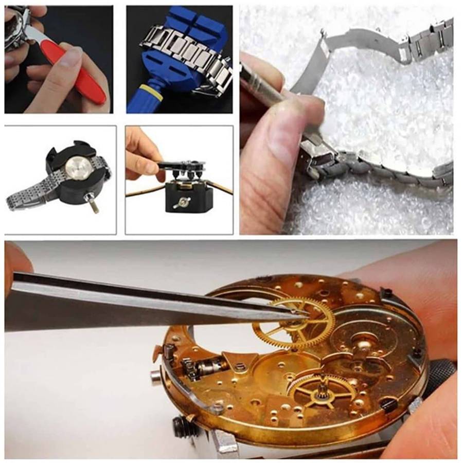 147-Piece Watch Repair Link Remover Toolkit Set Organiser Case