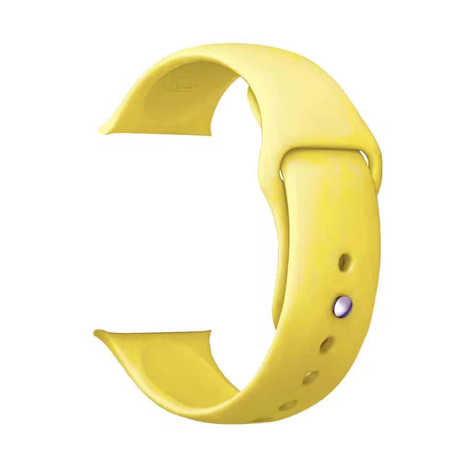 Silicone Strap for 38/40/41mm Apple Watch(S/M) - Yellow