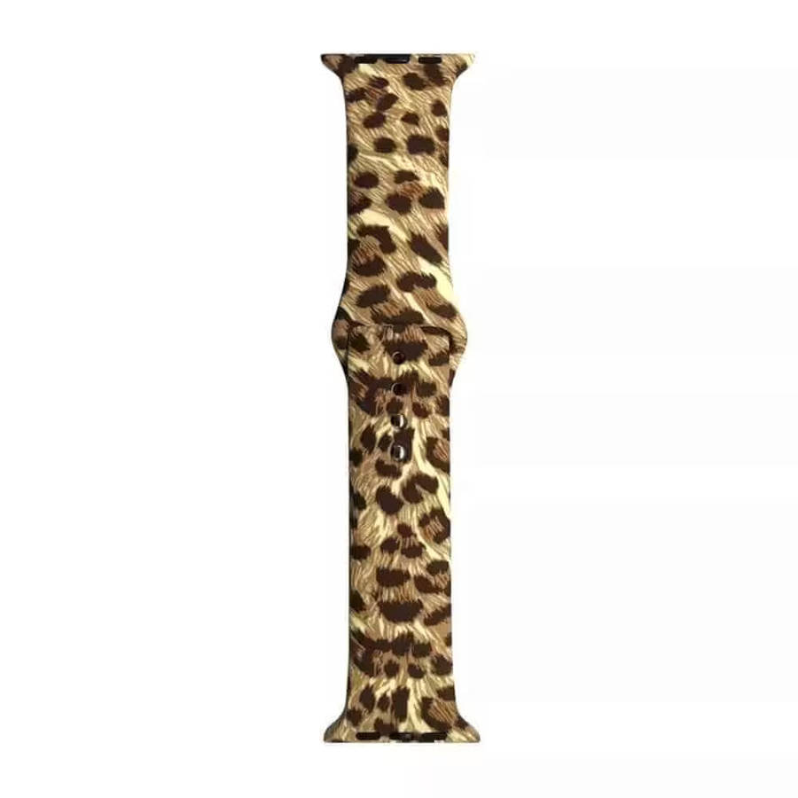 38/40/41mm Apple Watch Silicone Strap - Cheetah Print (M-L)