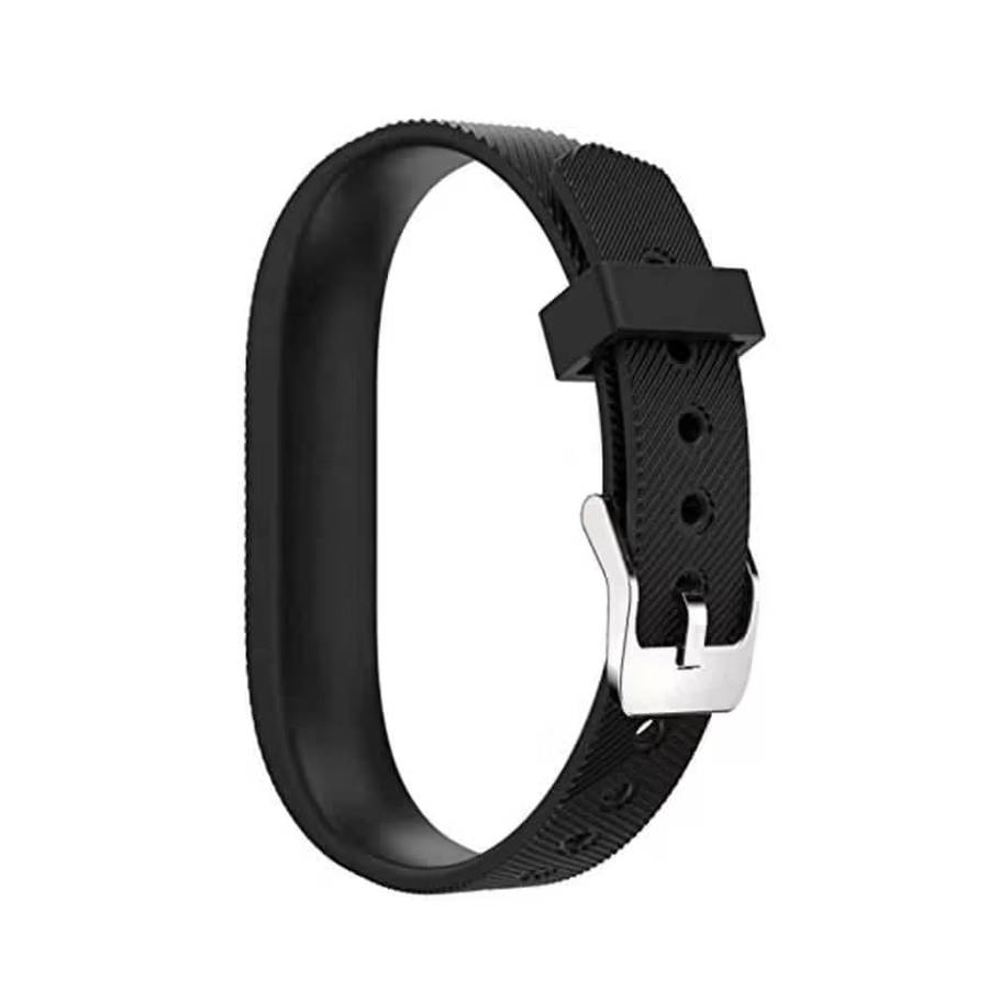 Sporty Silicone Strap for Fitbit Flex 2 Fitness Tracker- Black
