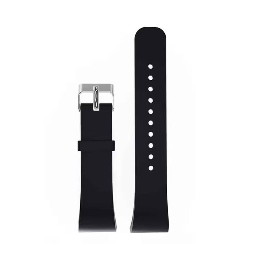 18mm Silicone Strap for Samsung Gear Fit 2 - Black - S-M