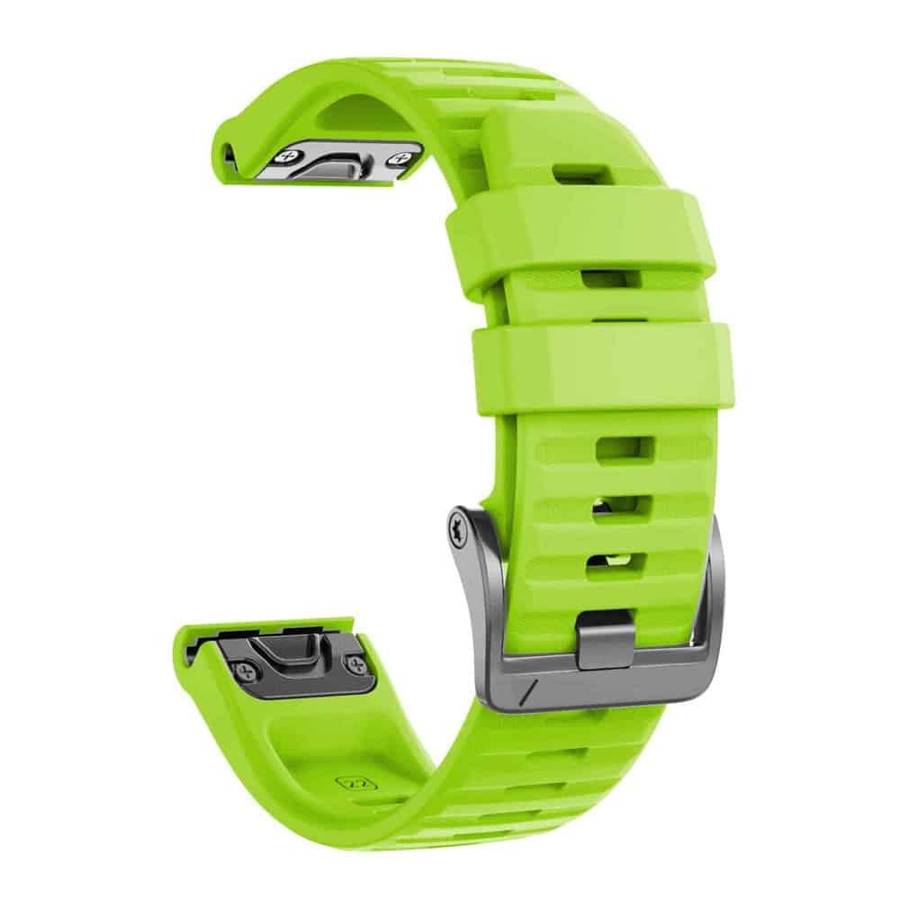 26mm Silicone Strap for Garmin Fenix 5X/ 6X / 7X / Enduro - Green