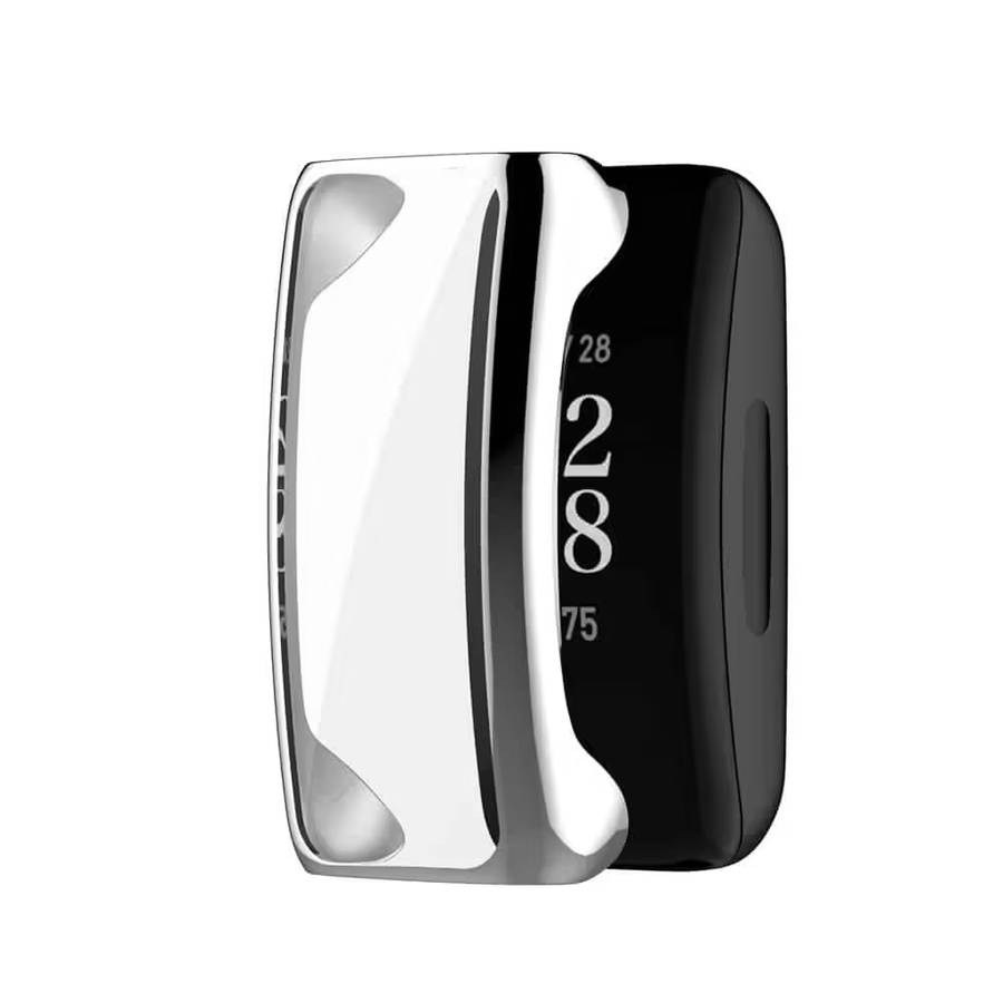TPU Silicone Protective Case for Fitbit Inspire 2 - Silver