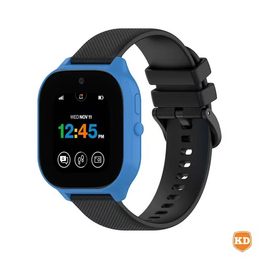 Silicone Strap for Verizon Gizmo Watch 3/ 2/ 1- Black