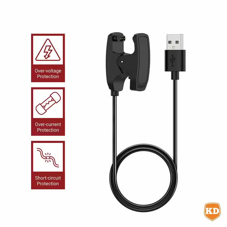 Charger for Garmin Descent G2 G1 Solar- Black