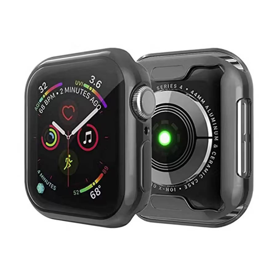 44mm Apple Watch silicone strap (White + R.gold/S-M) + TPU case combo