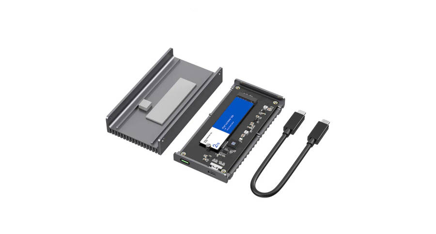 LMP DataFlash USB4 (40G) M.2 NVMe PCIe SSD Enclosure - Space Grey