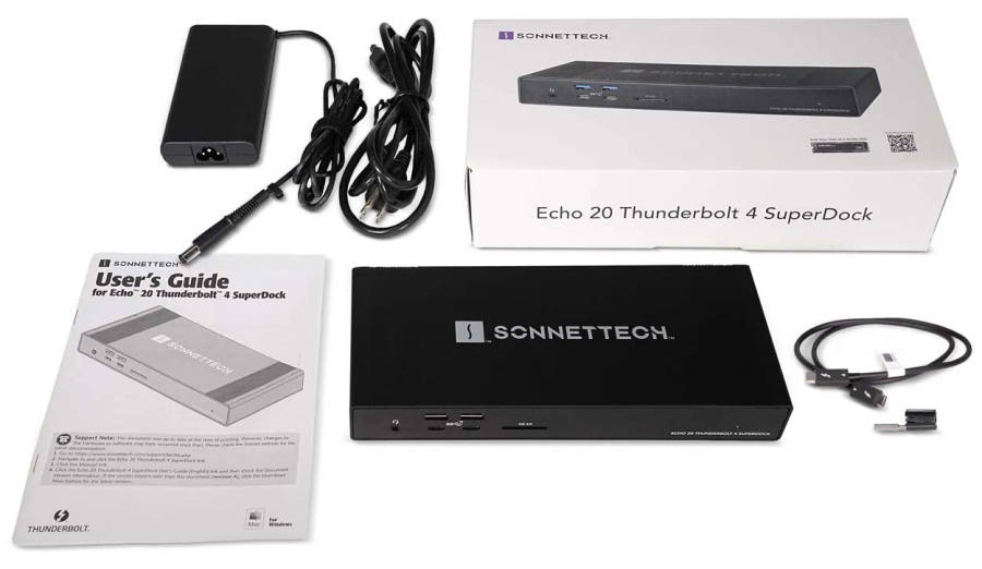 Sonnet Echo 20 Thunderbolt 4 SuperDock - Black