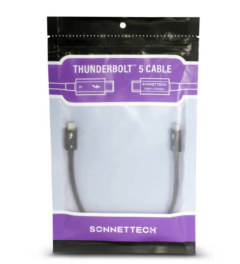 Sonnet Thunderbolt 5 Cable, 0.3m - Black