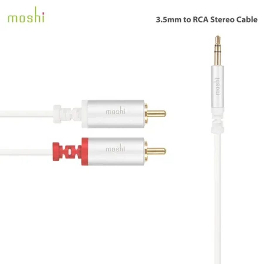 Moshi 3.5mm to RCA Stereo Cable - White