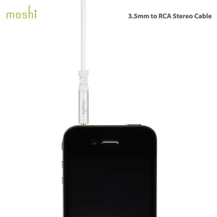 Moshi 3.5mm to RCA Stereo Cable - White