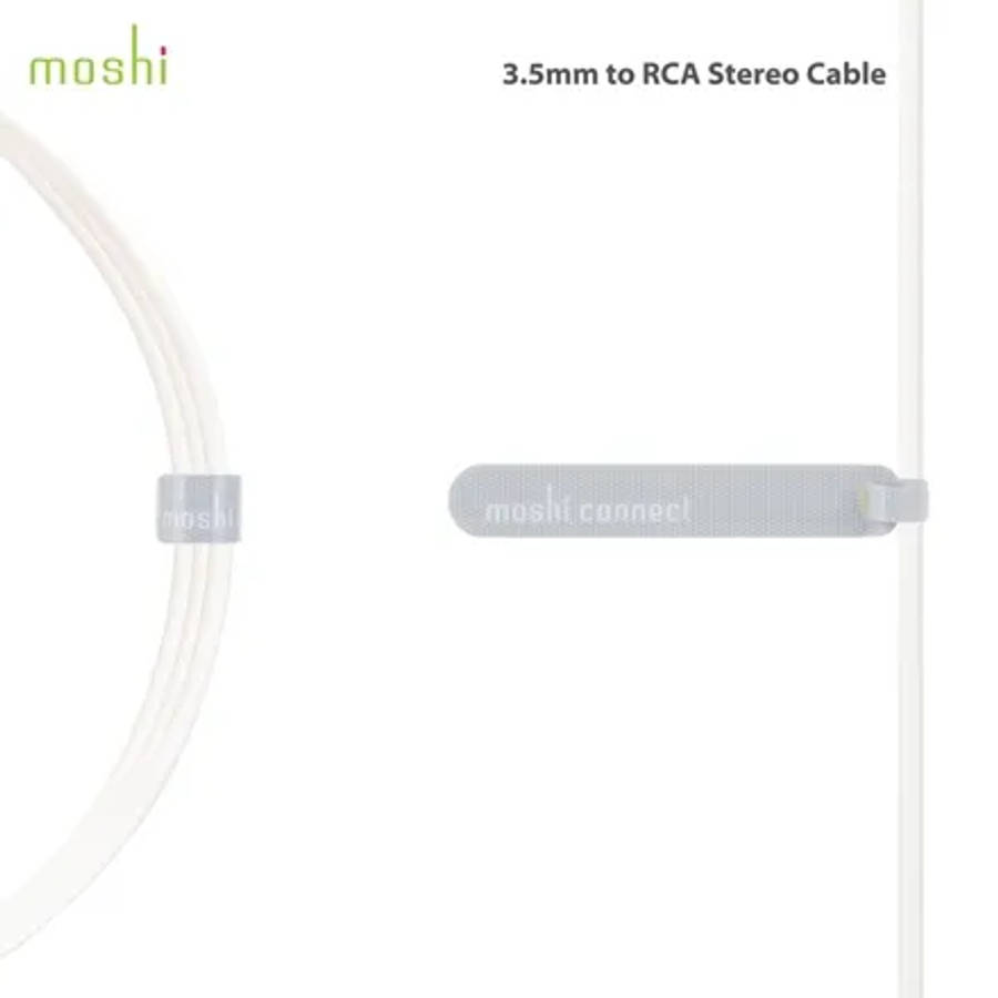 Moshi 3.5mm to RCA Stereo Cable - White