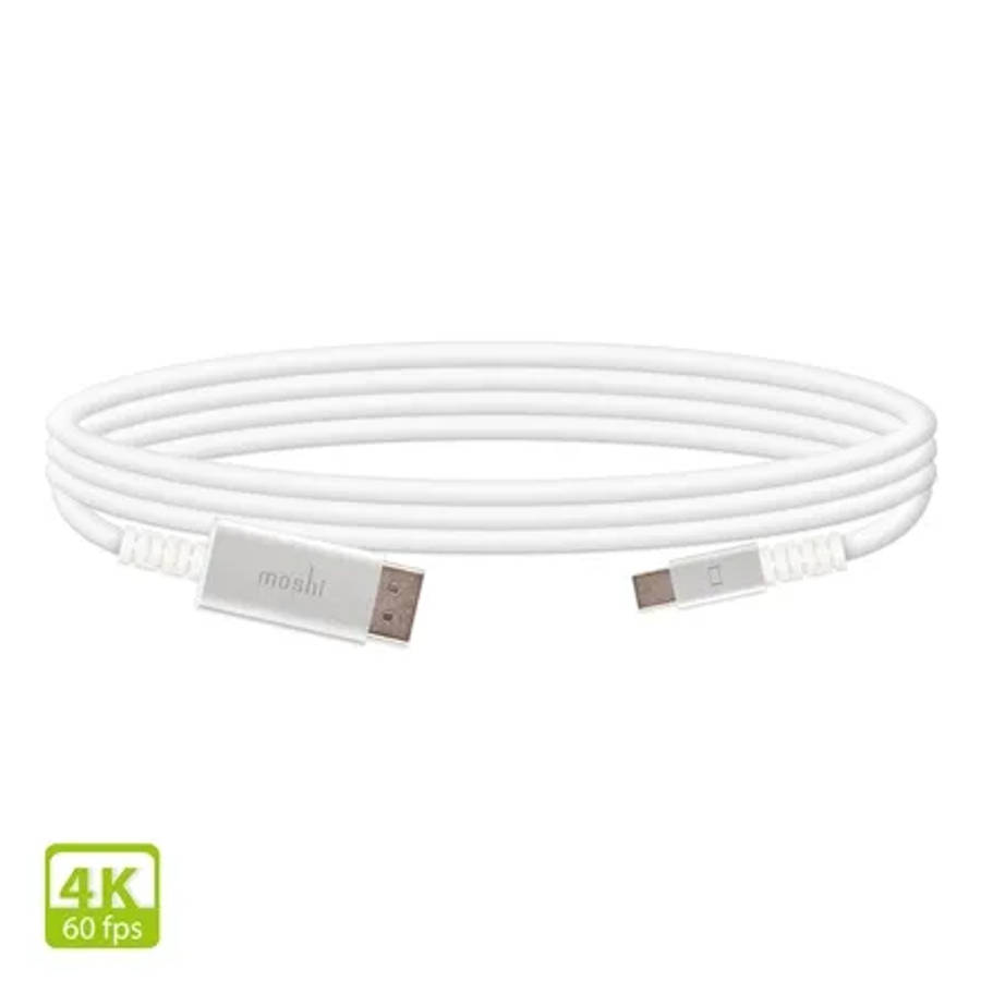 miniDisplayPort to DisplayPort Cable 1.5M 4K@60 - White