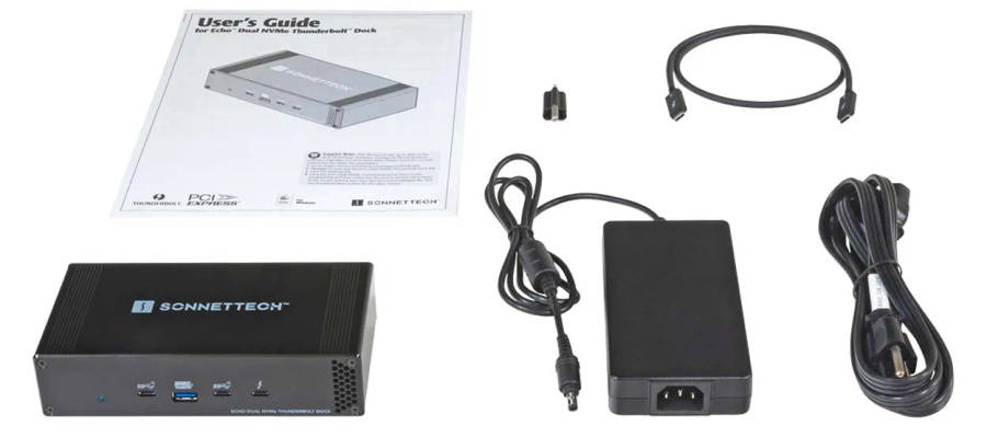 Sonnet Echo Dual NVMe Thunderbolt Dock - Black