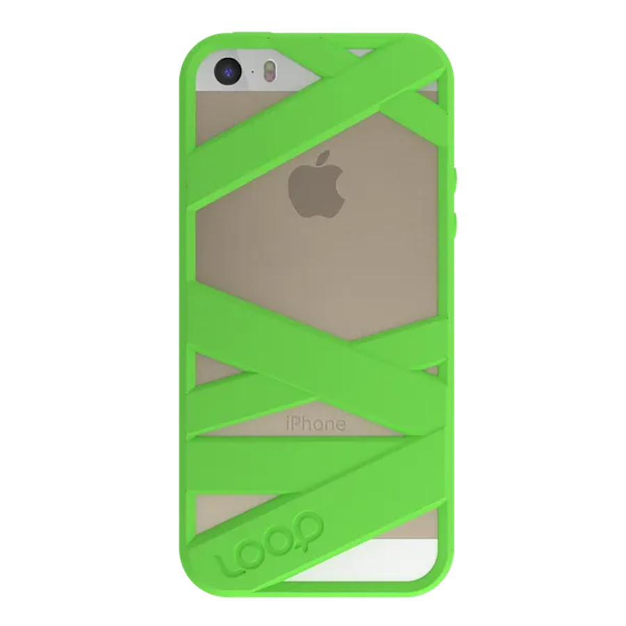 Loop Attachment Mummy iPhone 5, 5s - Neon Green
