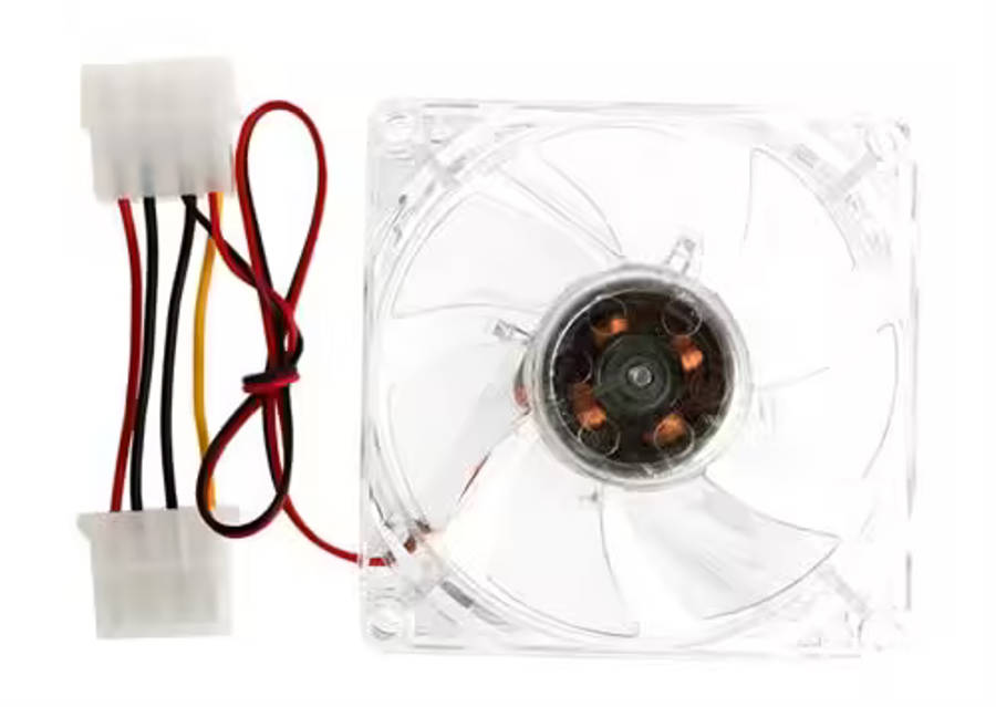 UniQue 80mm Clear Case Fan with Blue LED