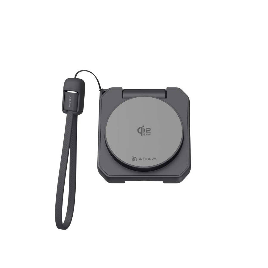 Adam Elements MAG 25 Qi2 25W 2-in-1 Pocket Charging Stand - Grey