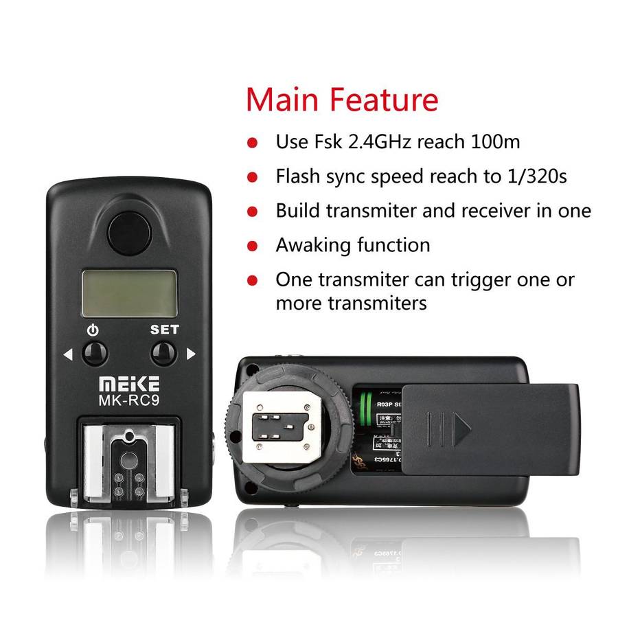 Meike MK-RC9 Wireless Flash Trigger for Nikon N3