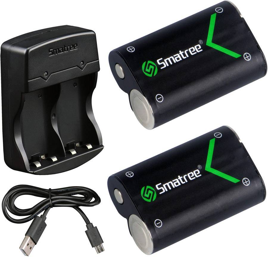 Smatree SM-XB1 Xbox One Battery Pack 2 x 2000mAh Rechargeable Batteries
