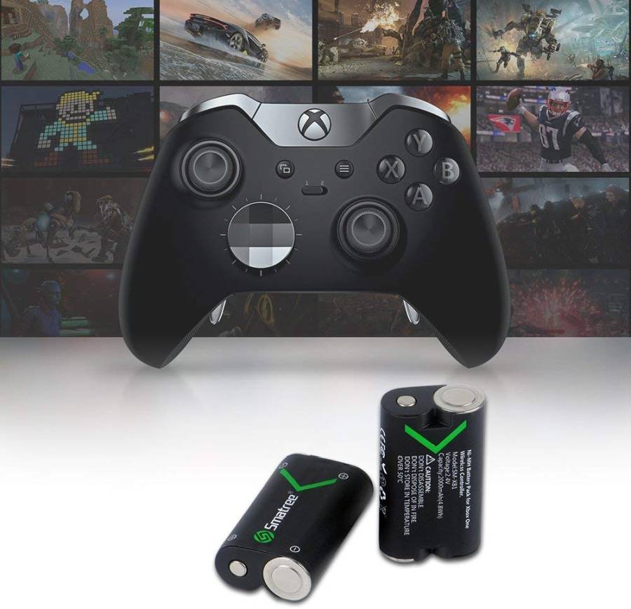 Smatree SM-XB1 Xbox One Battery Pack 2 x 2000mAh Rechargeable Batteries