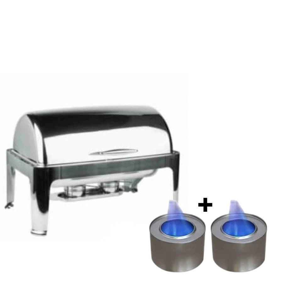 Roll Top Chafing Dish Rectangular No Window