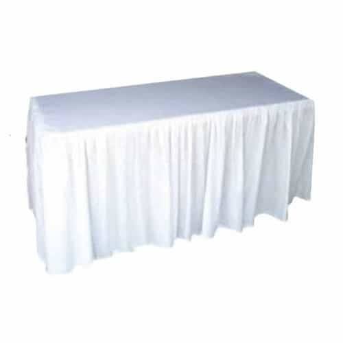 Mini Matt Frilled Trestle Table Cloth