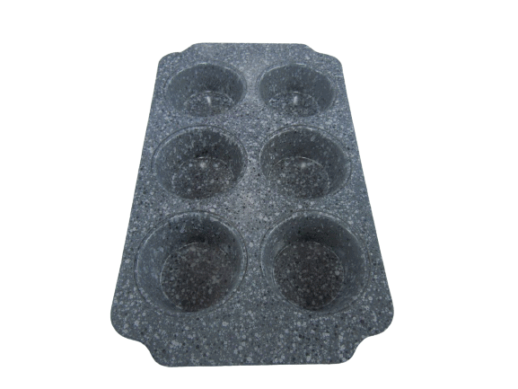 Marble Muffin Pan 6's Square